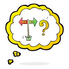 Thought Bubble Cartoon Yes And No Sign Royalty Free Stock Photos Thought Bubble Cartoon Yes And No Sign Royalty Free Stock Photos