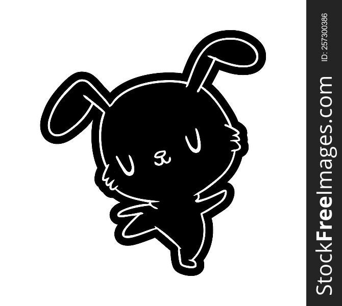 cartoon icon kawaii cute furry bunny