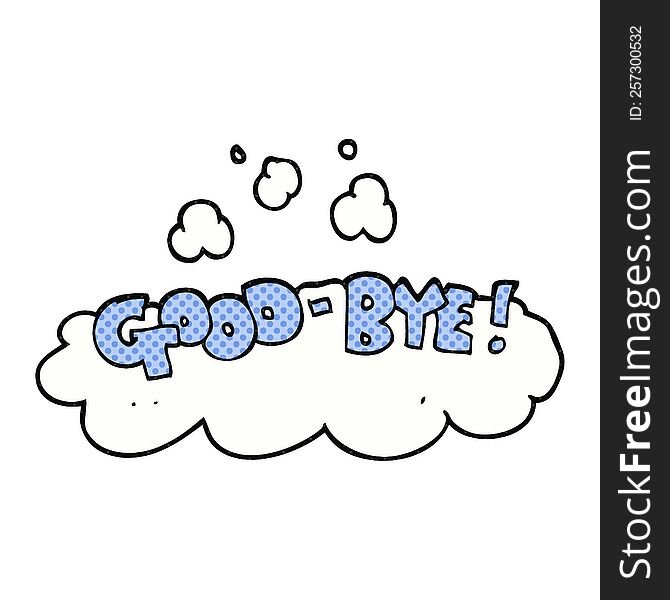 Cartoon Good-bye Symbol