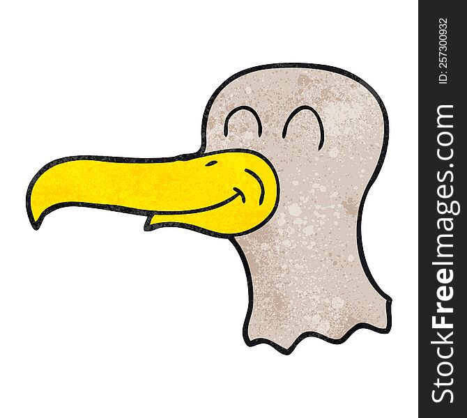 Textured Cartoon Seagull