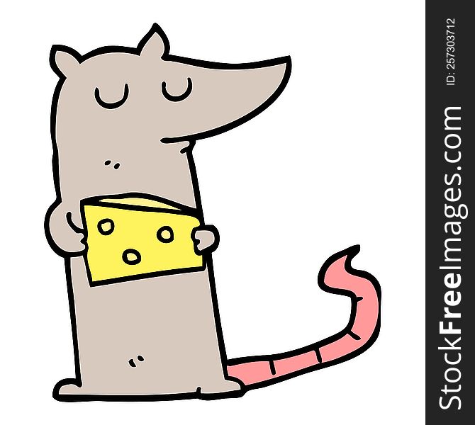 cartoon mouse with cheese