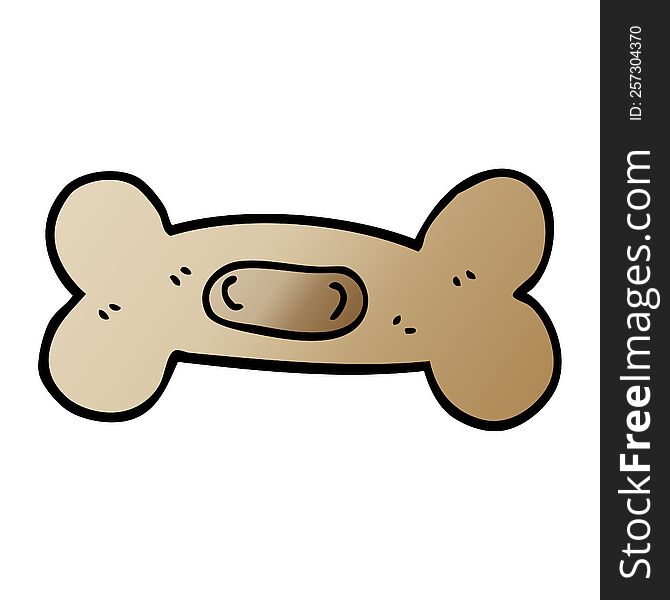 cartoon doodle pet bone