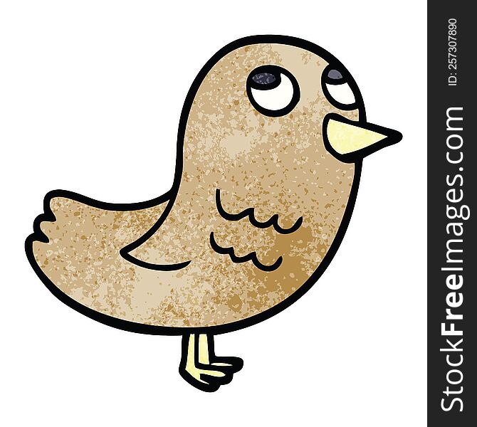 Cartoon Doodle Garden Bird