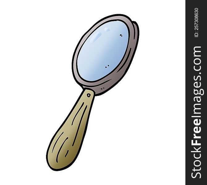 Cartoon Doodle Magnifying Glass