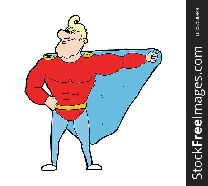 funny cartoon superhero