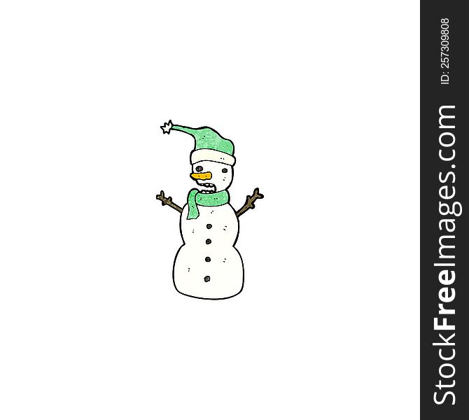 cartoon snowman