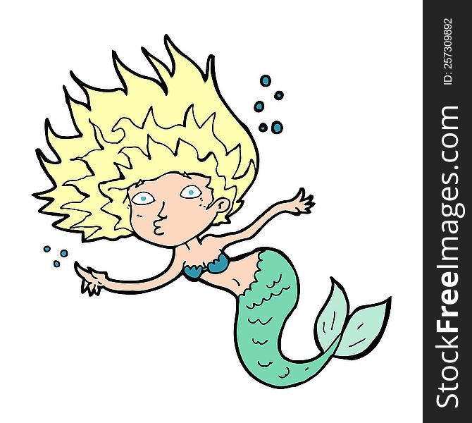 cartoon mermaid