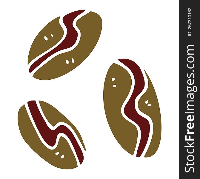 cartoon doodle of coffee beans