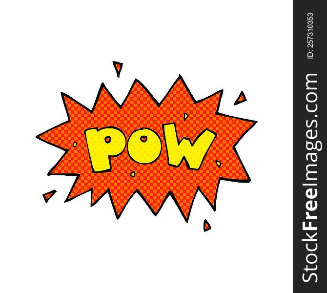 Cartoon Comic Book Pow Symbol