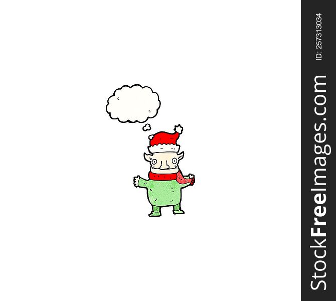 cartoon christmas elf