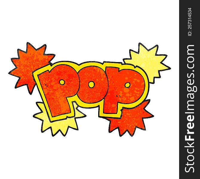 Textured Cartoon Pop Explosion Symbol