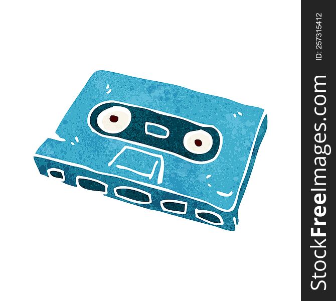 cartoon cassette tape
