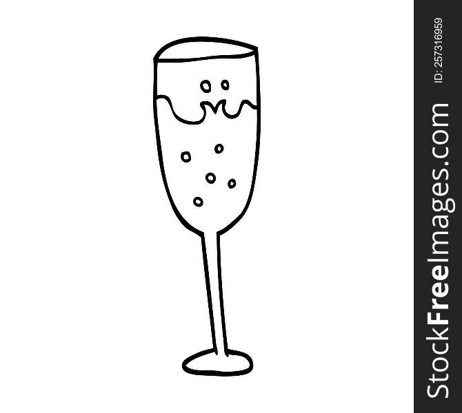 Cartoon Champagne Glass