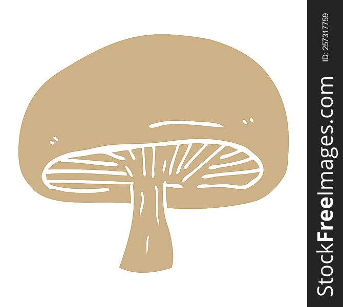 cartoon doodle chestnut mushroom