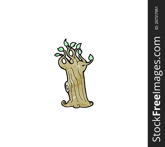 cartoon spooky tree