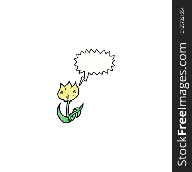 Tulip Cartoon Character