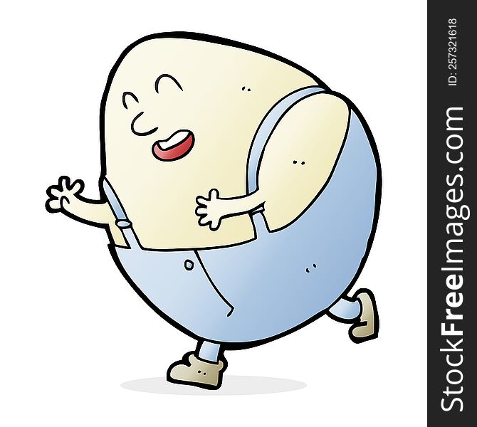 Cartoon Humpty Dumpty Egg Character