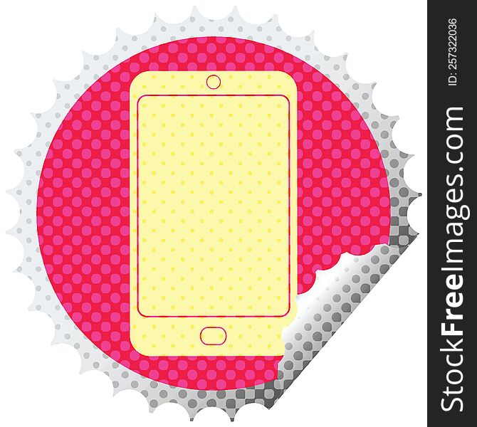 Cell Phone Circular Peeling Sticker
