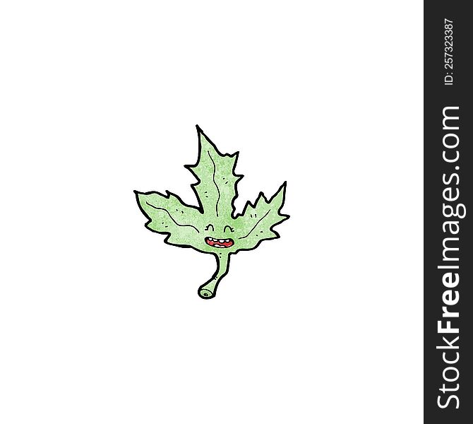 funny cartoon leaf