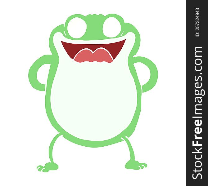Cartoon Doodle Frog