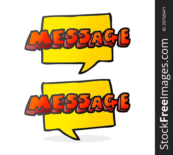 Cartoon Message Texts