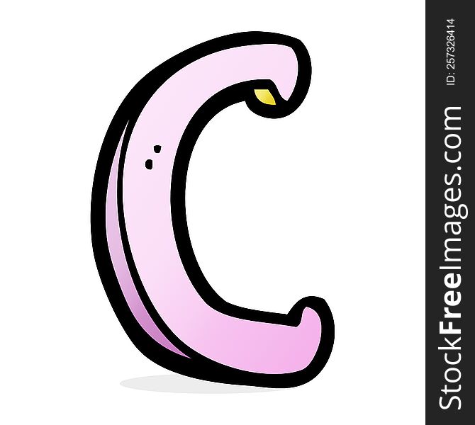 cartoon letter C