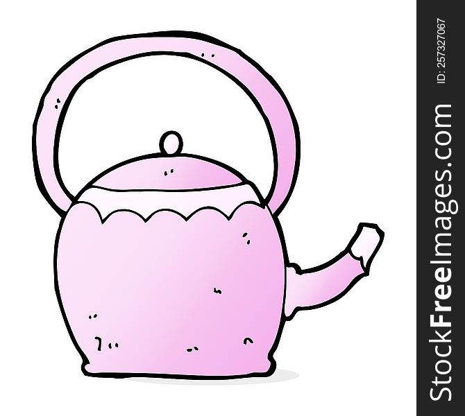cartoon tea pot