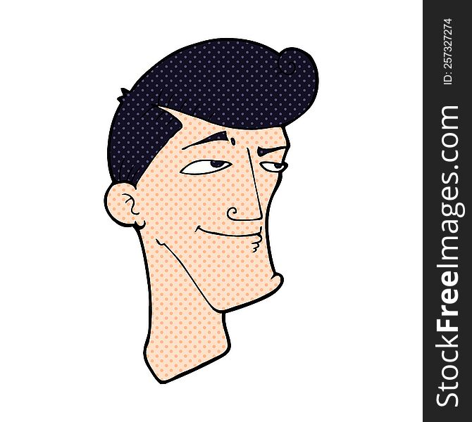 Cartoon Confident Man