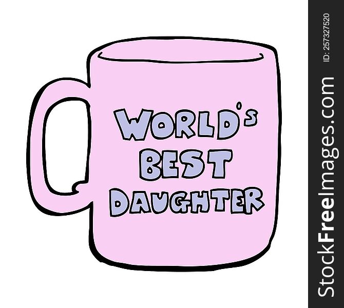 worlds best daughter mug