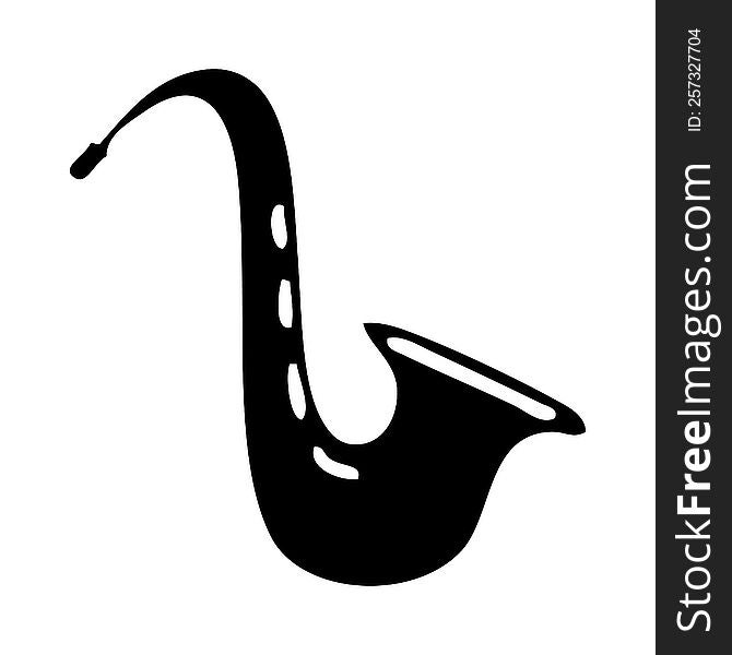 flat symbol musical saxophone