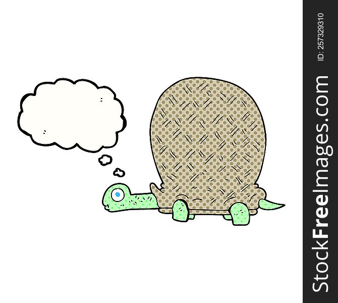 thought bubble cartoon tortoise