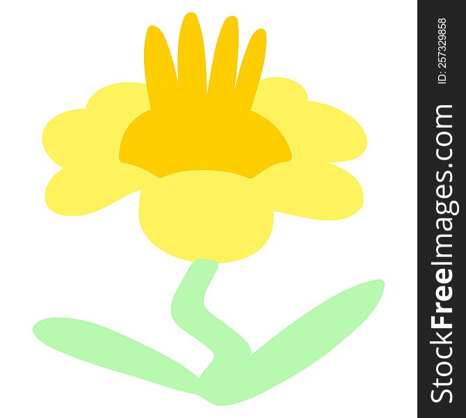 cartoon flower growing