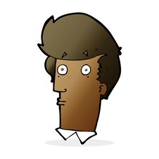 Free Cartoon Surprised Expression Stock Image - 257339321