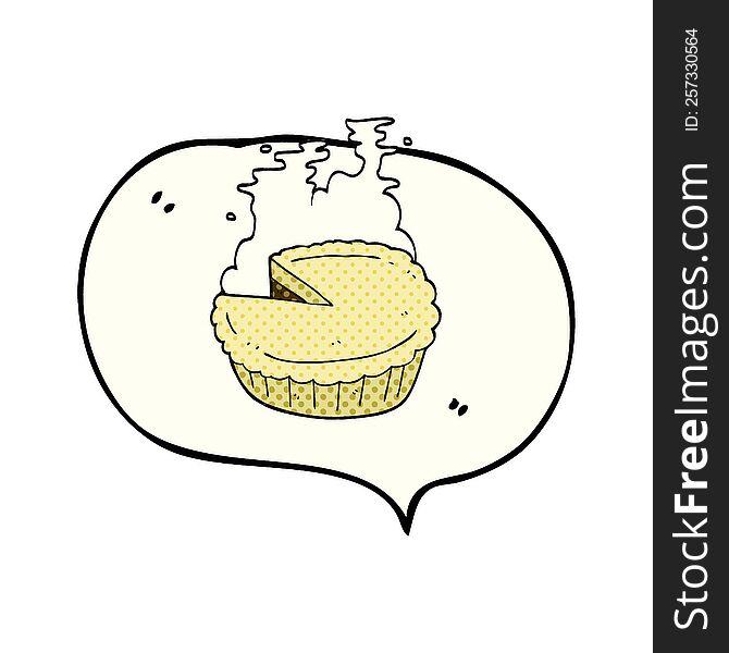 Comic Book Speech Bubble Cartoon Pie