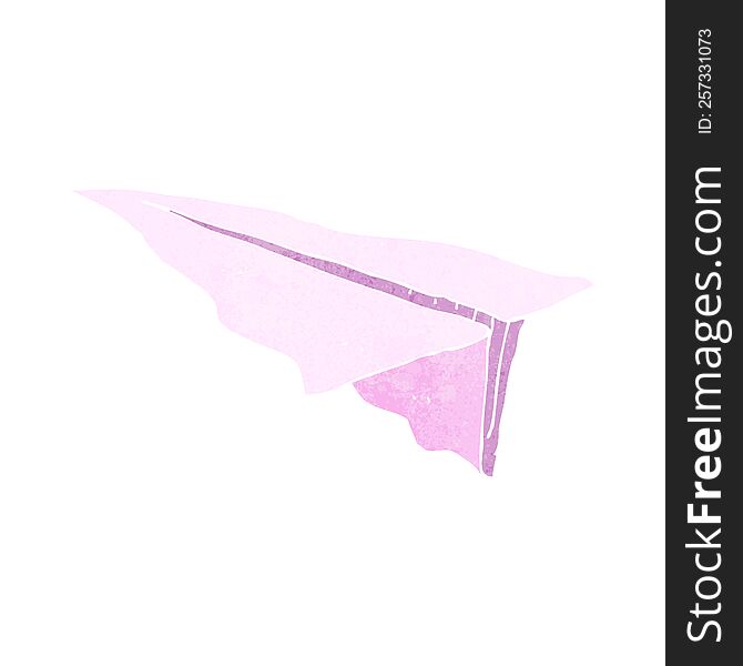 cartoon paper aeroplane