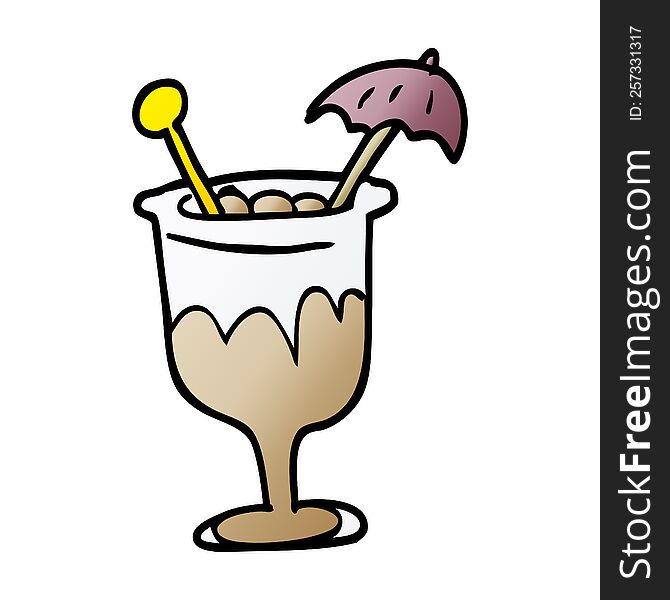 cartoon doodle cocktail