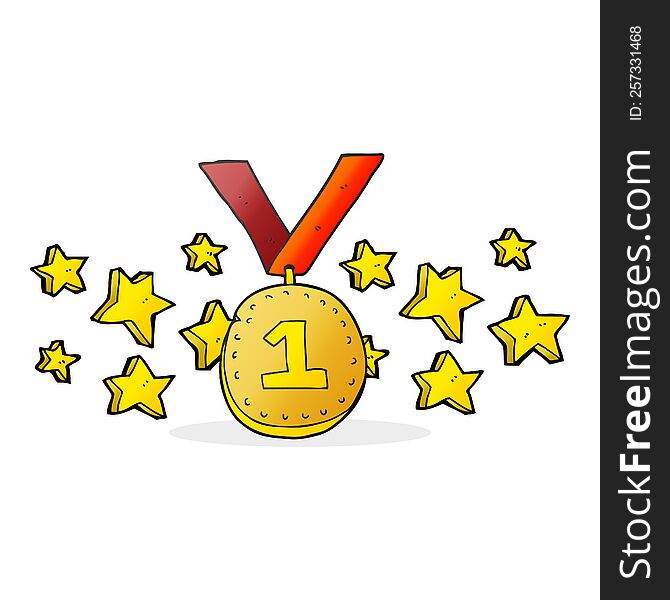 Cartoon First Place Medal