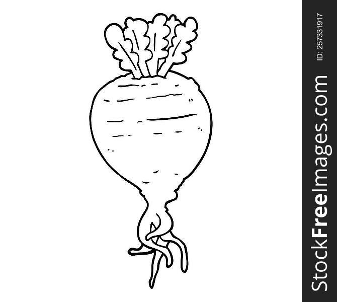 cartoon root vegetable