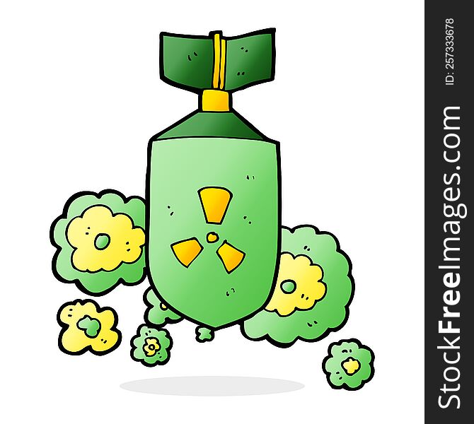 cartoon nuclear bomb