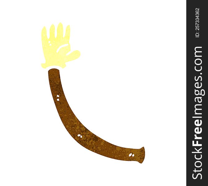 Cartoon Arm With Rubber Glove