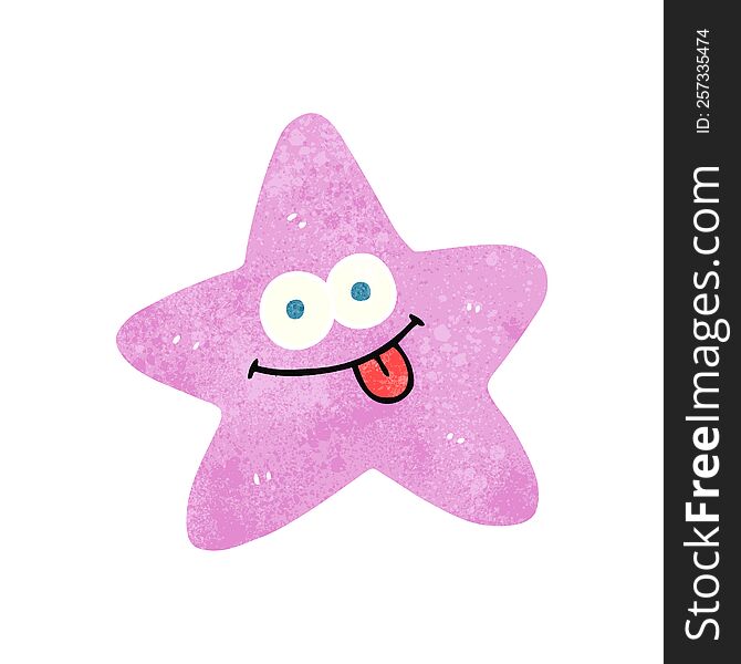 Retro Cartoon Starfish