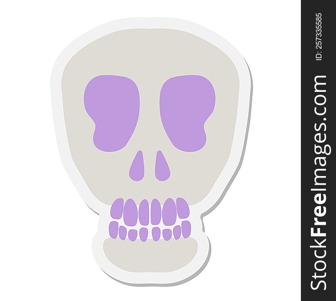 Spooky Skull sticker