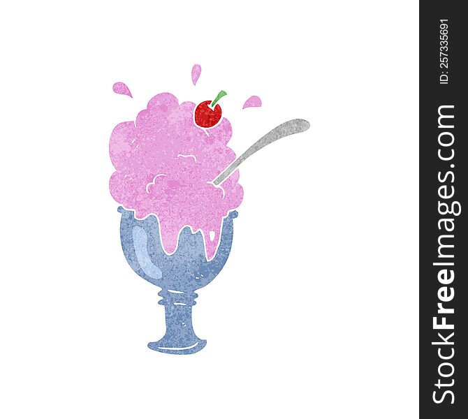 Retro Cartoon Ice Cream