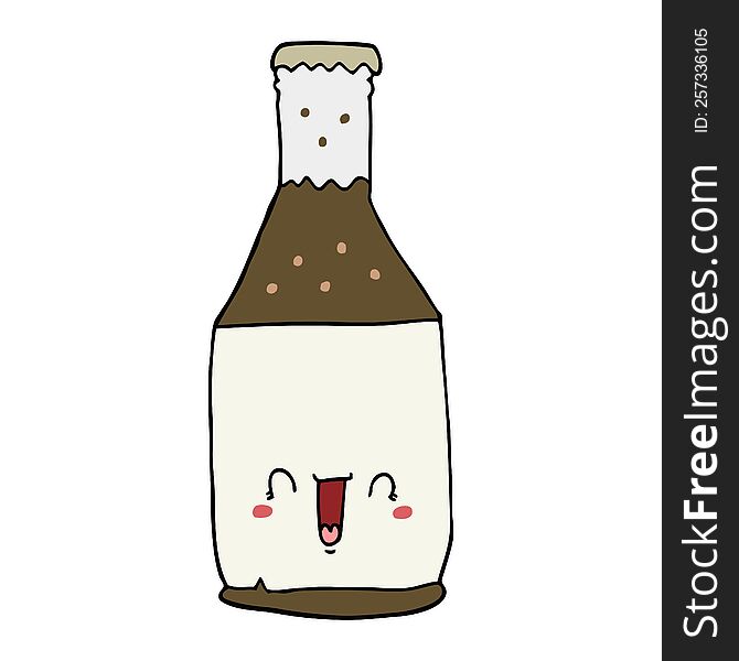 Cartoon Beer Bottle