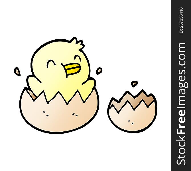 Cute Cartoon Doodle Chick