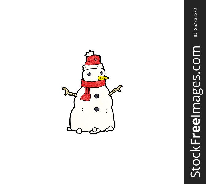 Cartoon Snowman