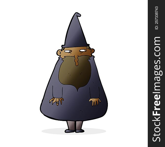 cartoon wizard