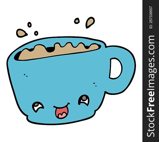 cartoon cup of coffee
