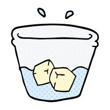 Cartoon Doodle Water And Ice Royalty Free Stock Photography Cartoon Doodle Water And Ice Royalty Free Stock Photography