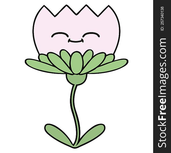 Cute Cartoon Flower